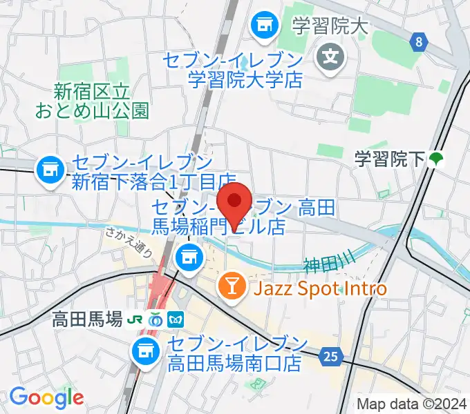 高田馬場CLUB PHASEの地図