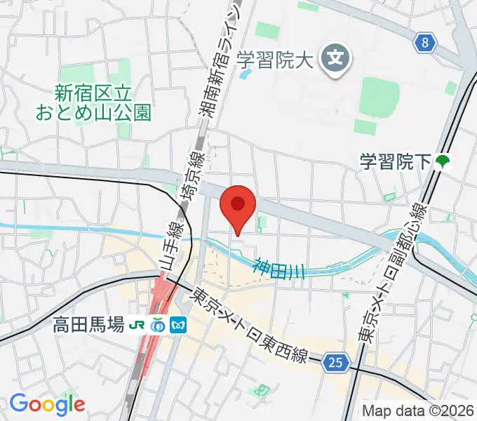 高田馬場CLUB PHASEの地図