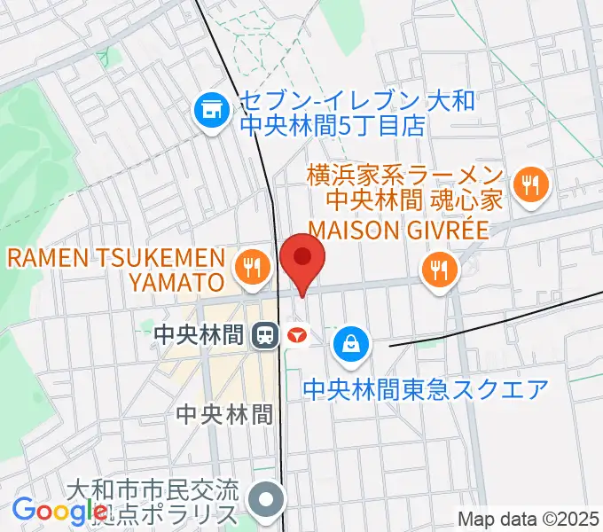 相模楽器 中央林間センターの地図