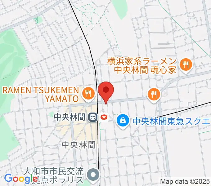 相模楽器 中央林間センターの地図