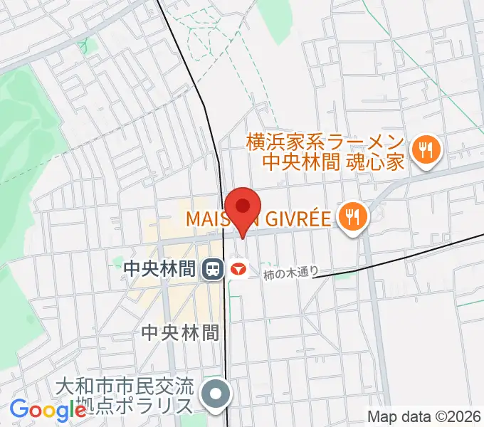 相模楽器 中央林間センターの地図