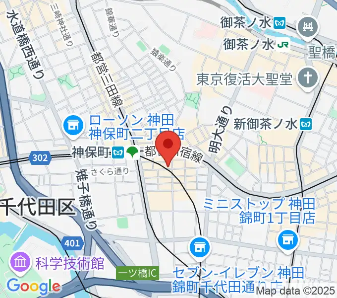 須賀楽器の地図