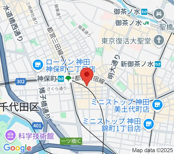 須賀楽器の地図