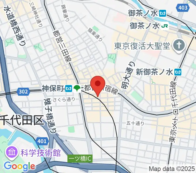須賀楽器の地図