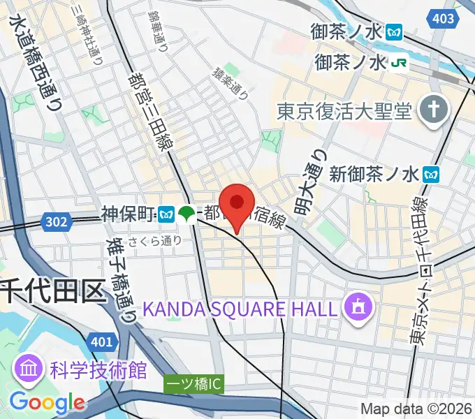 須賀楽器の地図