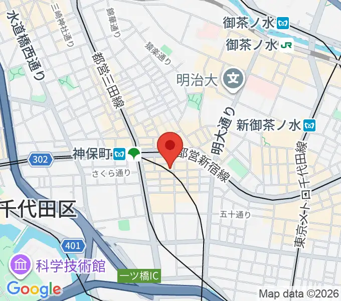 須賀楽器の地図