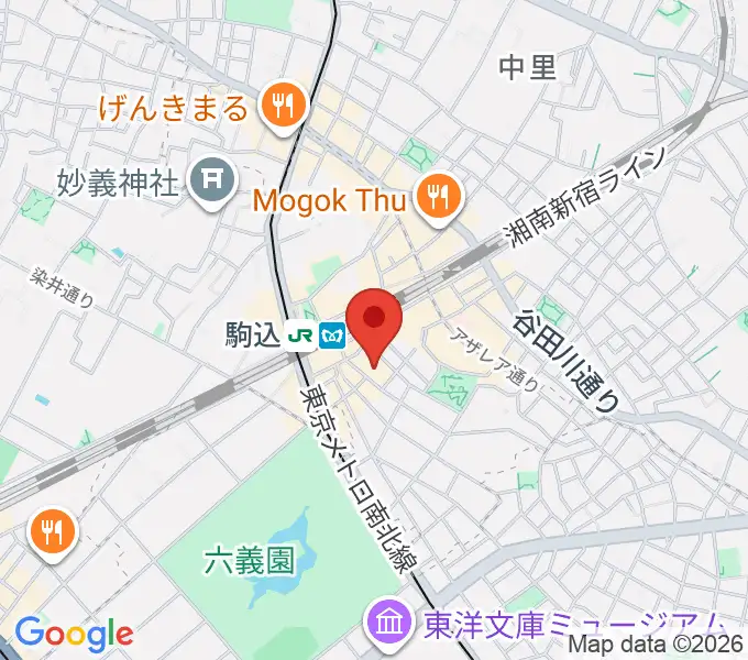 エークラスミュージック 駒込センターの地図