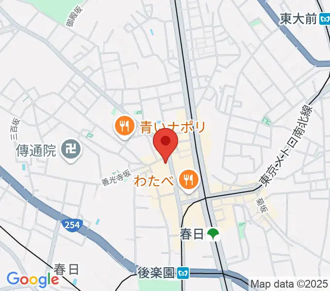 エークラスミュージック後楽園センター[運営移管]の地図