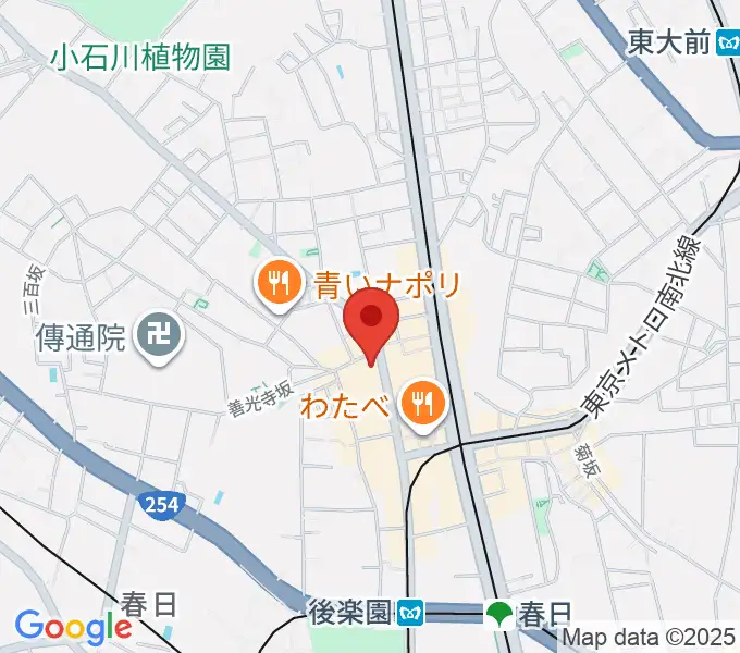 エークラスミュージック後楽園センター[運営移管]の地図