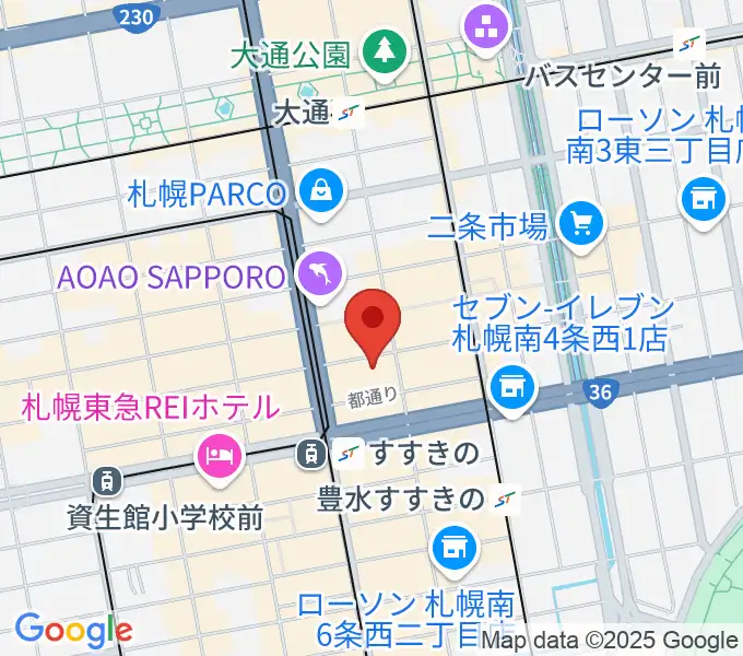 スタジオシーラカンスの地図
