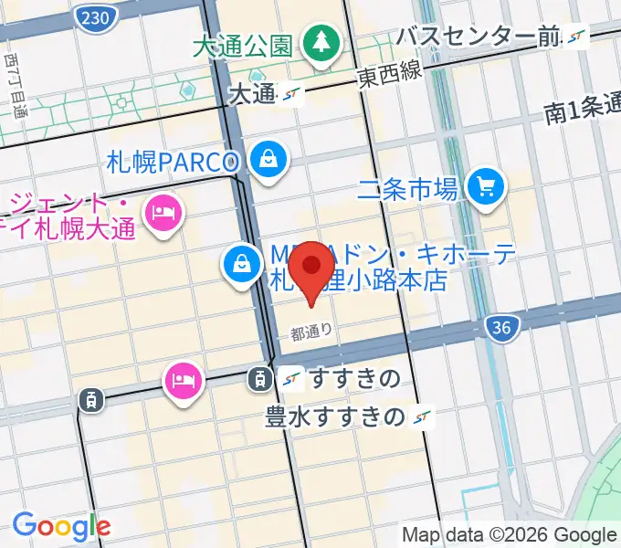 スタジオシーラカンスの地図