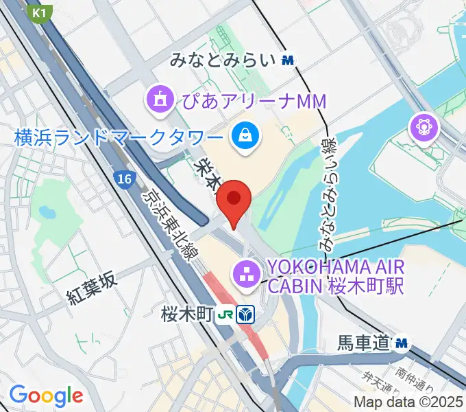 県民共済みらいホールの地図