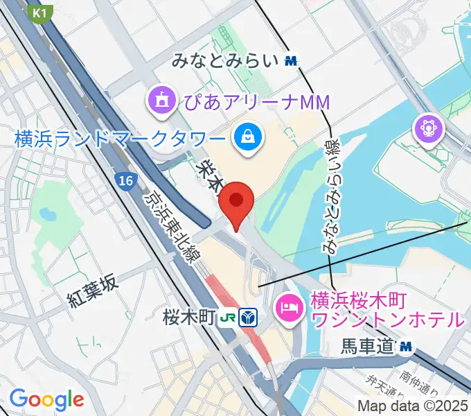 県民共済みらいホールの地図