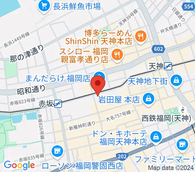 福岡Queblickの地図