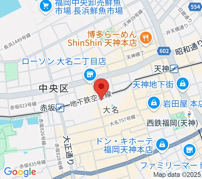 福岡Queblickの地図