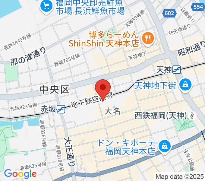 福岡Queblickの地図