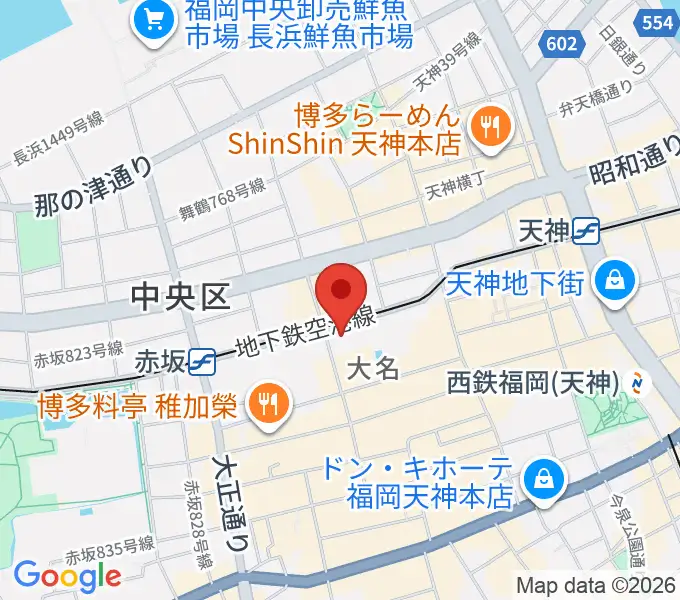 福岡Queblickの地図