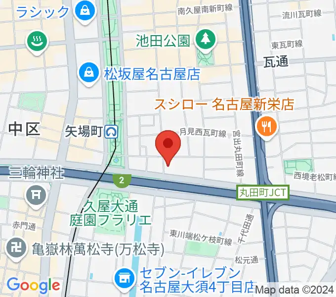 スパジオ・リタの地図