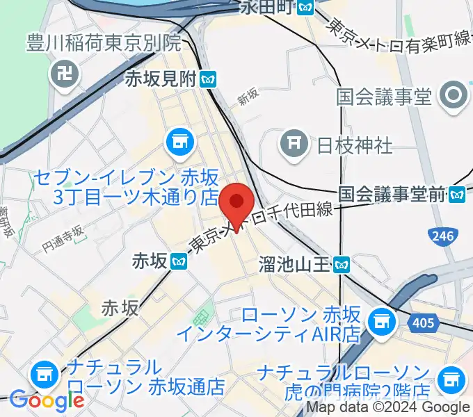 アプロ赤坂の地図