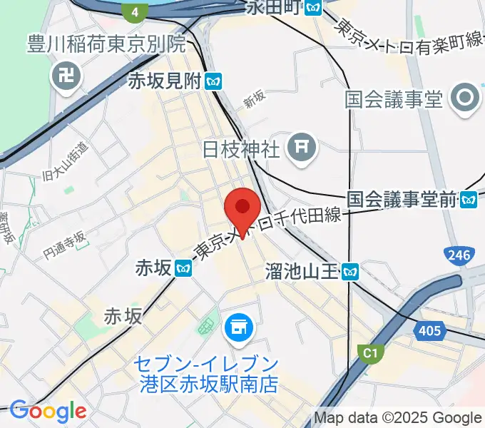 アプロ赤坂の地図
