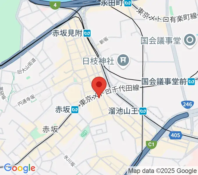 アプロ赤坂の地図