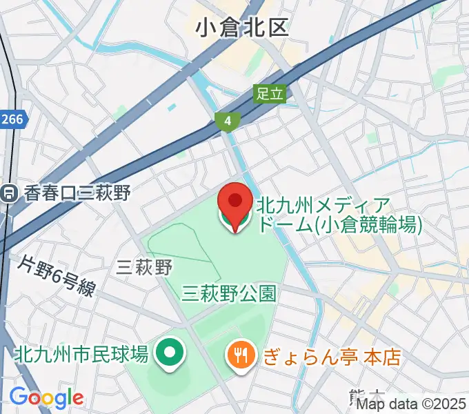 北九州メディアドームの地図