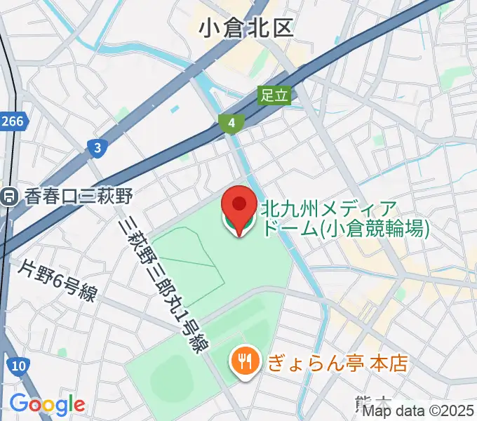 北九州メディアドームの地図