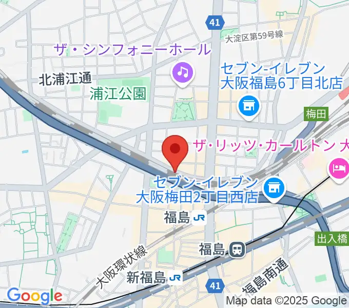 大阪福島セカンドラインの地図