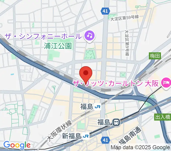 大阪福島セカンドラインの地図