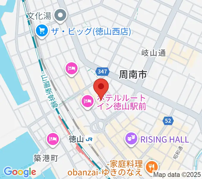 周南ガンボの地図