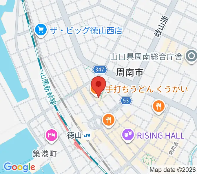 周南ガンボの地図