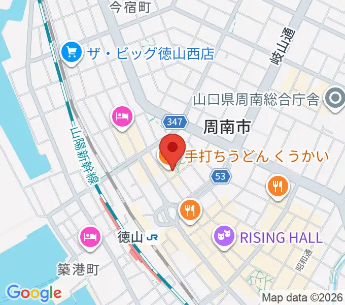 周南ガンボの地図