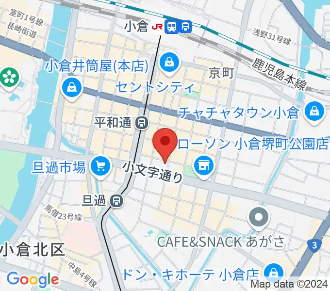 小倉カサブランカの地図