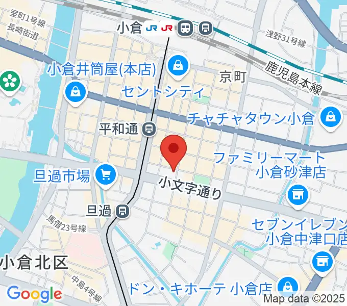 小倉カサブランカの地図
