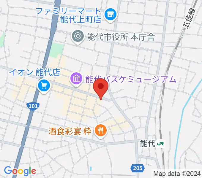 アサヒ楽器の地図