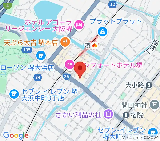 堺チクタク・スタジオNoiの地図