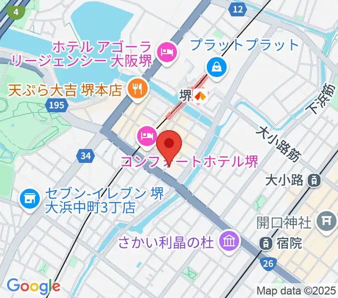 堺チクタク・スタジオNoiの地図