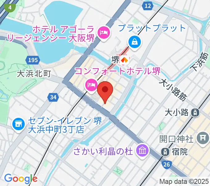 堺チクタク・スタジオNoiの地図