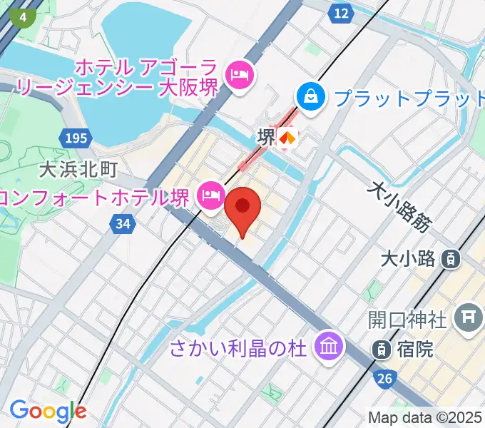 堺チクタク・スタジオNoiの地図