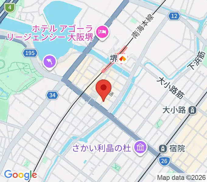 堺チクタク・スタジオNoiの地図