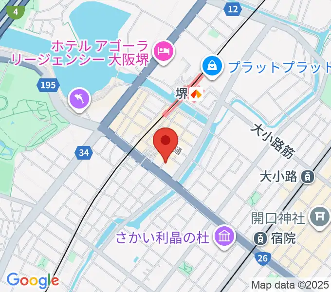 堺チクタク・スタジオNoiの地図