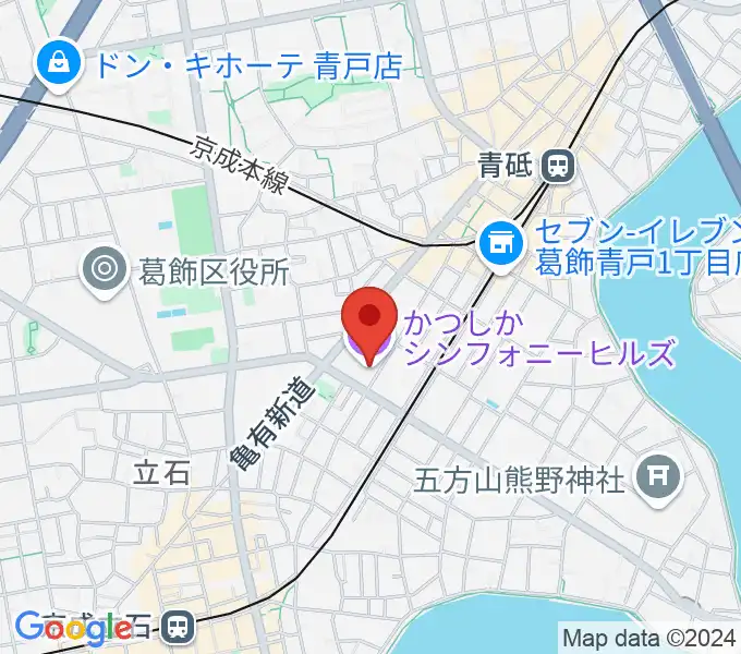 かつしかシンフォニーヒルズの地図