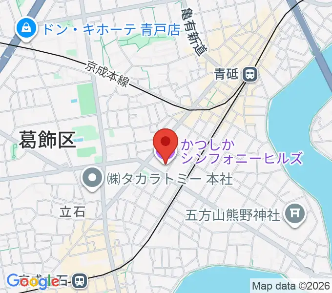 かつしかシンフォニーヒルズの地図