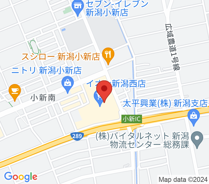 あぽろんイオン新潟西店の場所