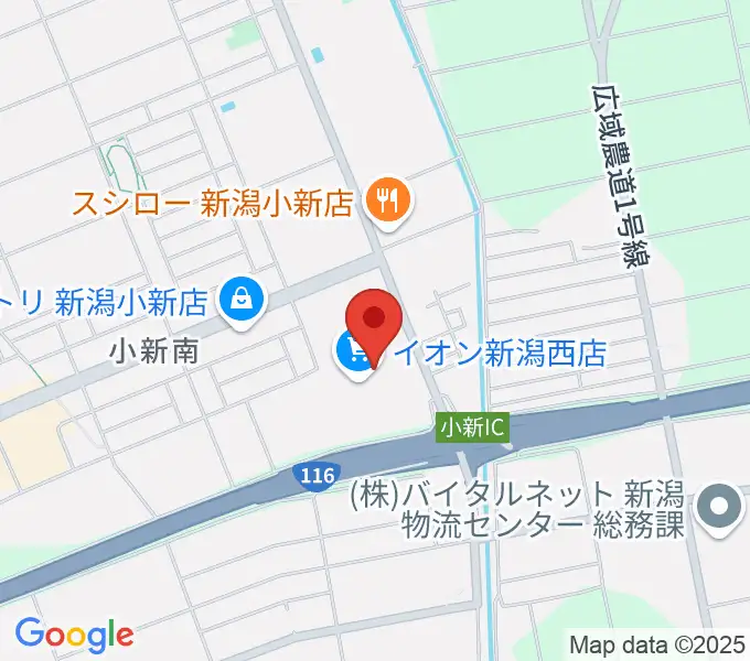 あぽろんイオン新潟西店の地図