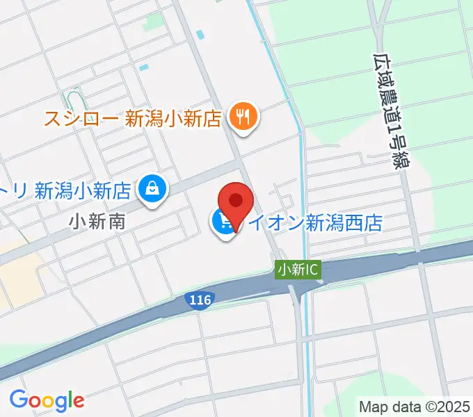 あぽろんイオン新潟西店の地図