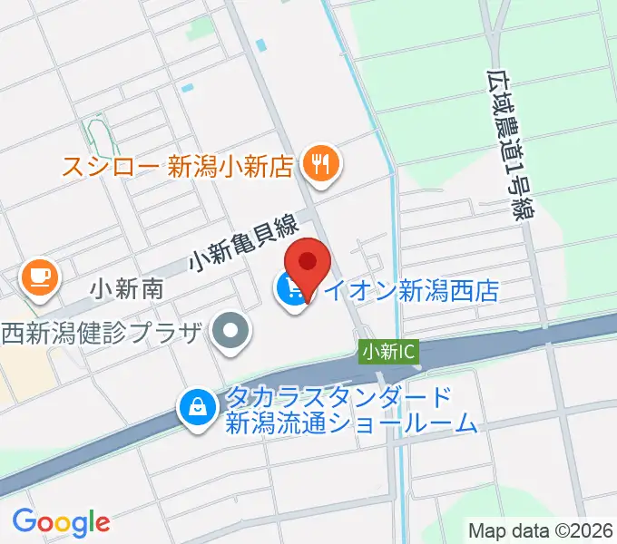 あぽろんイオン新潟西店の地図