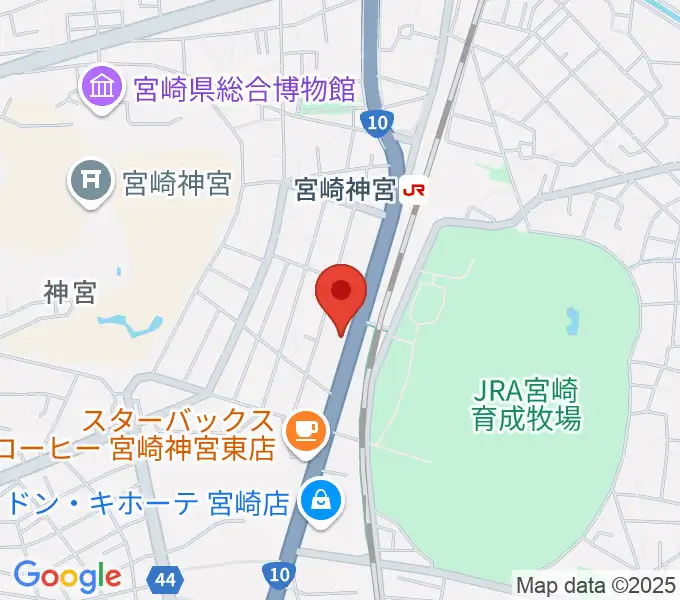 ユーイング スタジオの地図