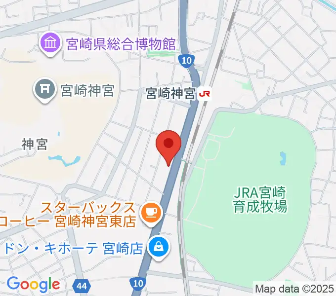 ユーイング スタジオの地図