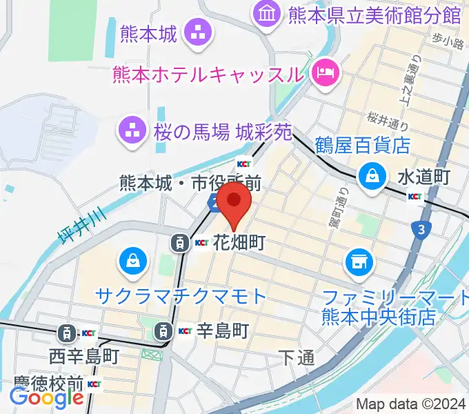 熊本CIB（キーブ）の地図